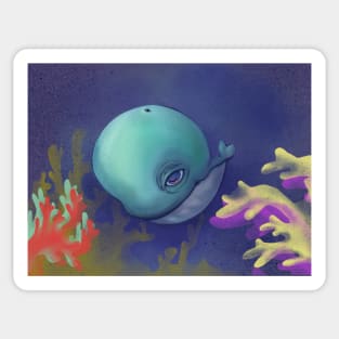 Blue whale Sticker